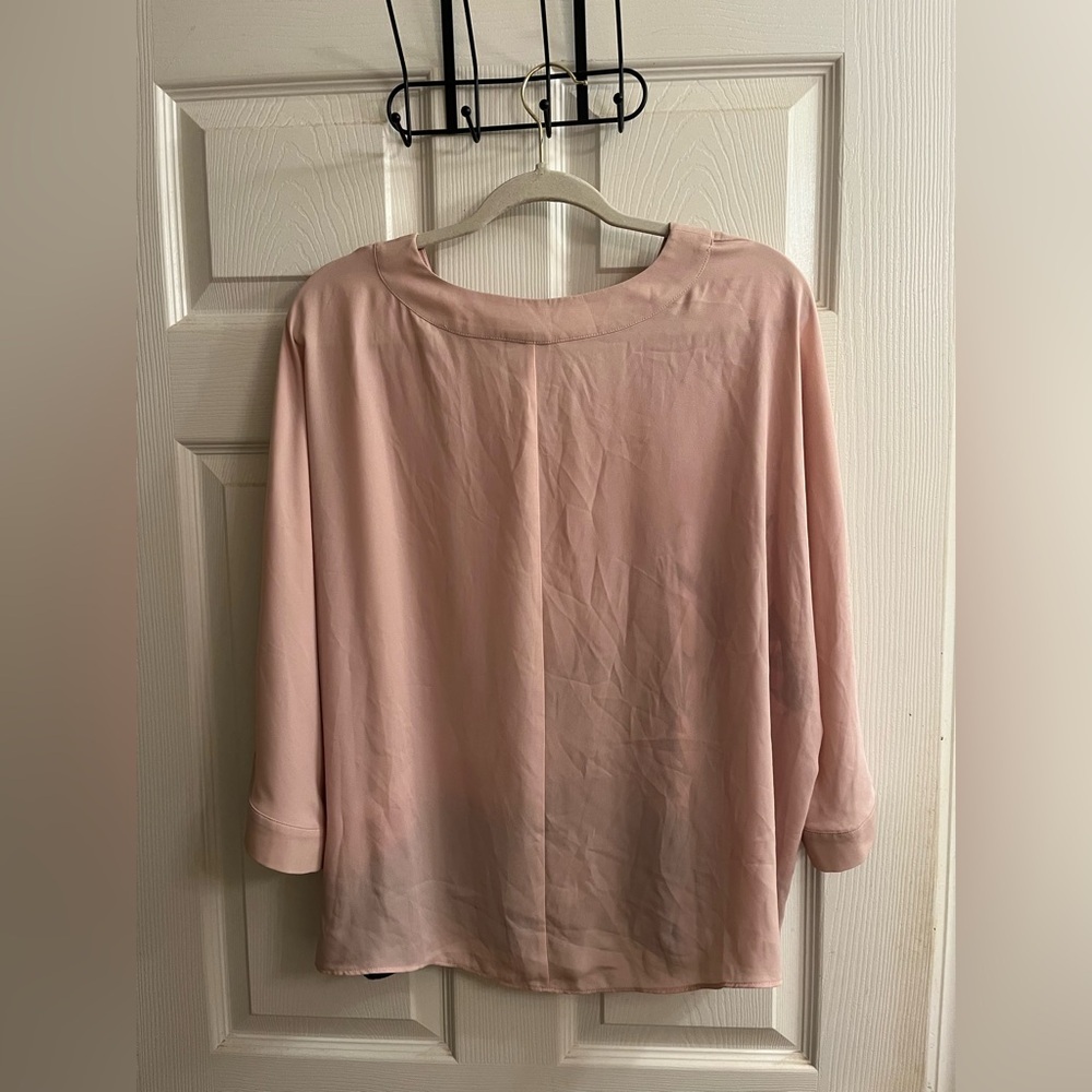 WORTHINGTON~PINK FLORAL BLOUSE~XL - Picture 6 of 7